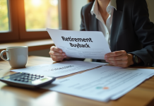 Personne travaillant sur la retraite dans un bureau moderne