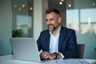 Courtier en assurance consultant son espace numérique inaxa pour simplifier sa relation avec AXA