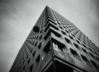 low angle photography of high rise building