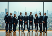 Pays le plus industrialisé en 2025 : top classement mondial des nations Groupe de professionnels devant une vue industrielle