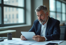 Réductions des taux fédéraux : comprendre leur fonctionnement et intérêt Homme d'affaires en réunion avec documents financiers