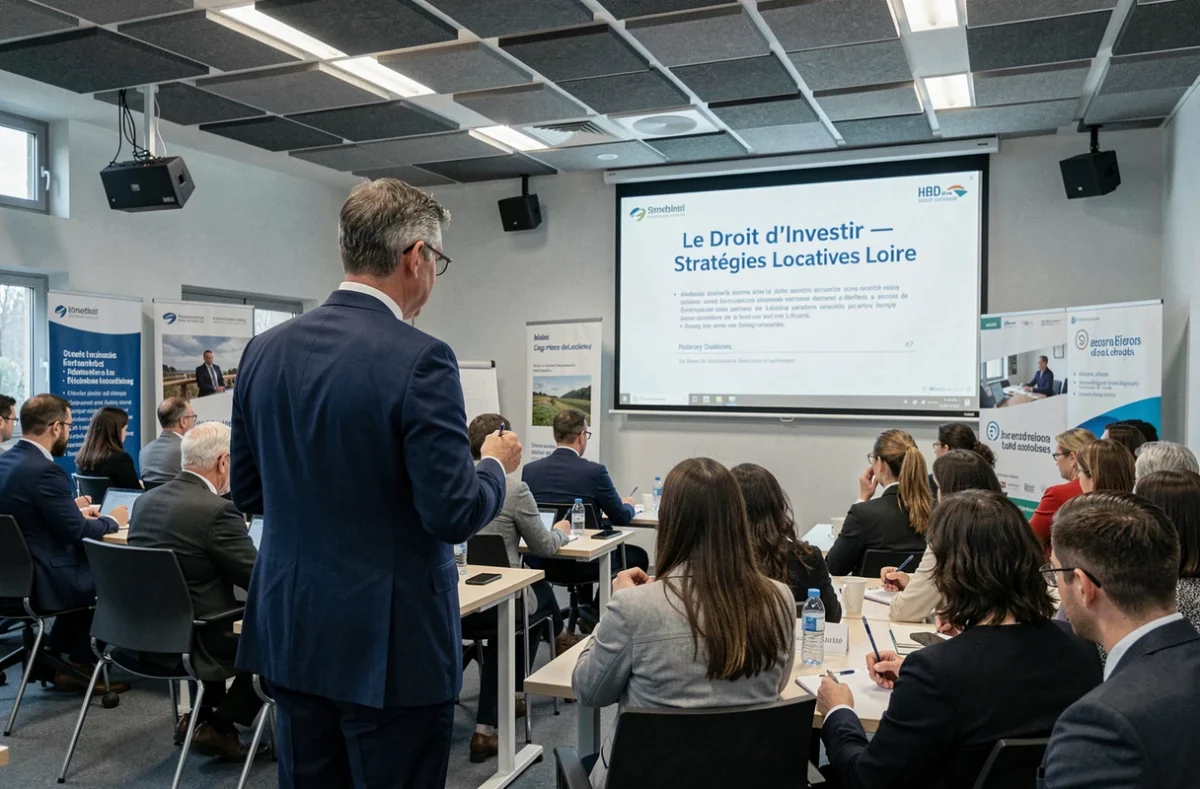 Formateur du Droit d'Investir animant un séminaire sur les stratégies d'investissement locatif dans la Loire